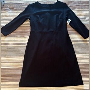 NWT Old Navy Black Sheath Dress 3/4 Sleeve Size Medium